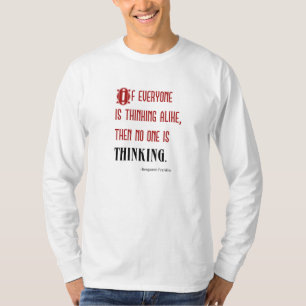 Manar T-tröja "för tänkande citationstecken" f Tee Shirt
