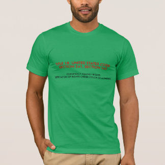 Manar T-tröja med titel 18: USC 241.242 T-shirt