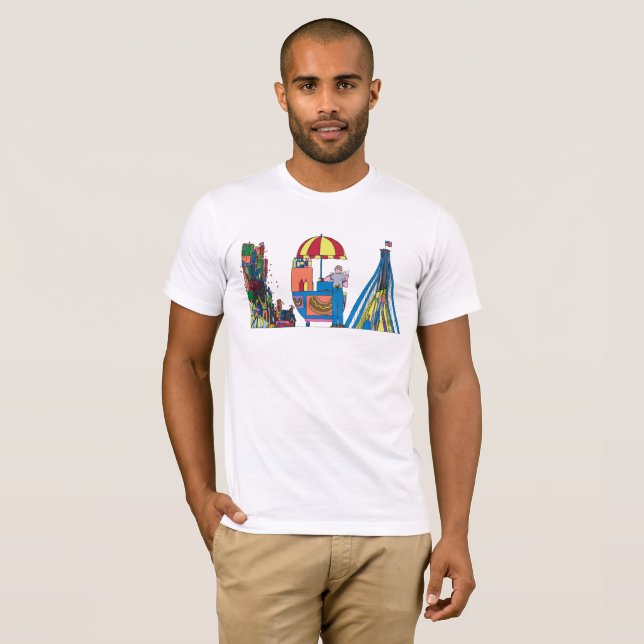 Manar T-tröja | NEW YORK, NY (LGA) Tee (Hel framsida)