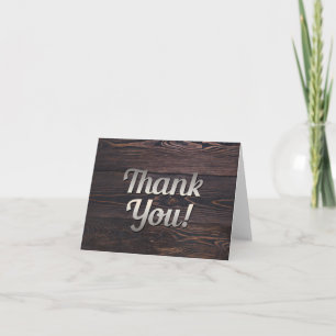Manar Tack för ditt kort Wood Rustic Brown Land