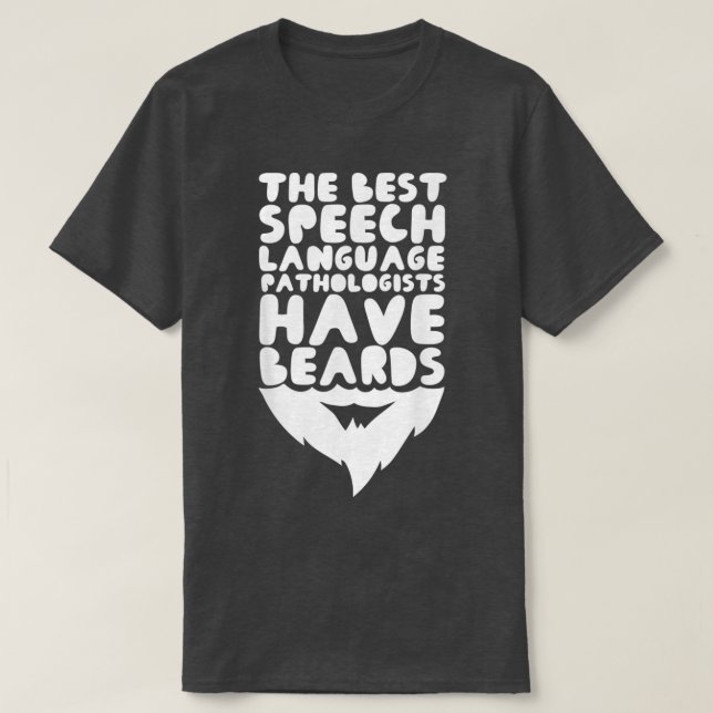 Manar Tal språkpatolog vid Beard Tal T Shirt (Design framsida)