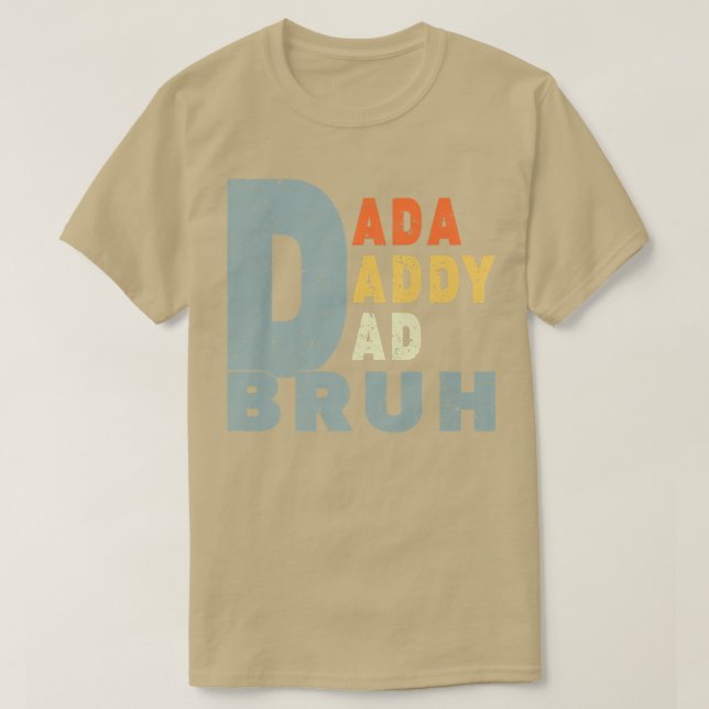 Manar tårada pappa Pappa Bruh Funny pappa Retro Fa T Shirt (Design framsida)
