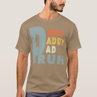Manar tårada pappa Pappa Bruh Funny pappa Retro Fa T Shirt