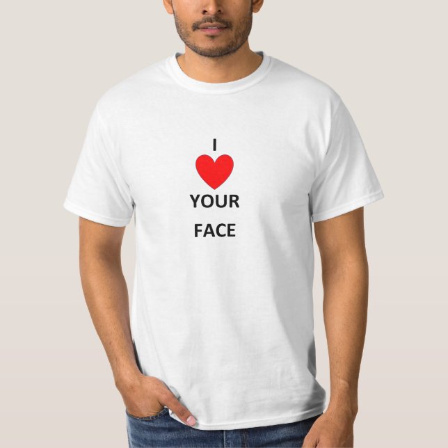 MANAR tårI KÄRLEK ERA ANSIKTE SHIRT T (Framsida)
