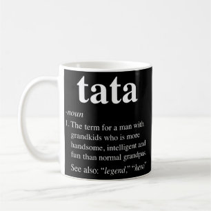 Manar Tata Definition Funny Noun Grandpa-definiera Kaffemugg