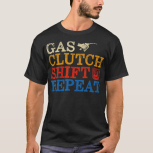 Manar Tävla Clutch Skift Upprepa Drag-konsolen T Shirt