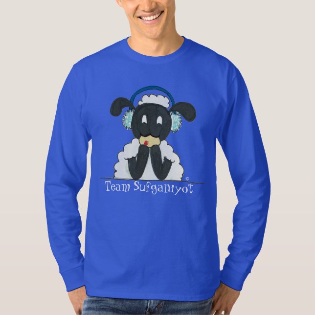Manar ’Team Sufganiyot’ Henslut T-Shirt (Framsida)