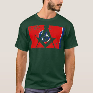 Manar Tennessee Masonic Square Compass Freemason T Shirt
