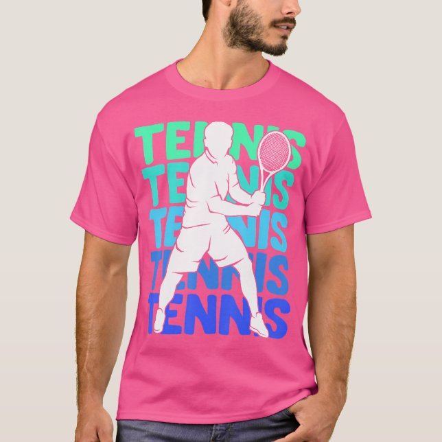 Manar Tennis Apparel Gift Idea Boys Youth Kids Te T Shirt (Framsida)
