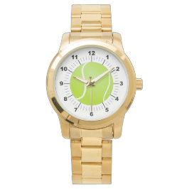 Manar Tennis Boll Oversized Guld Bracelet Watch Armbandsur