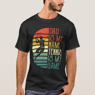 Manar Tennis Pappa Fars dag Gift för Pappa fiskare T Shirt