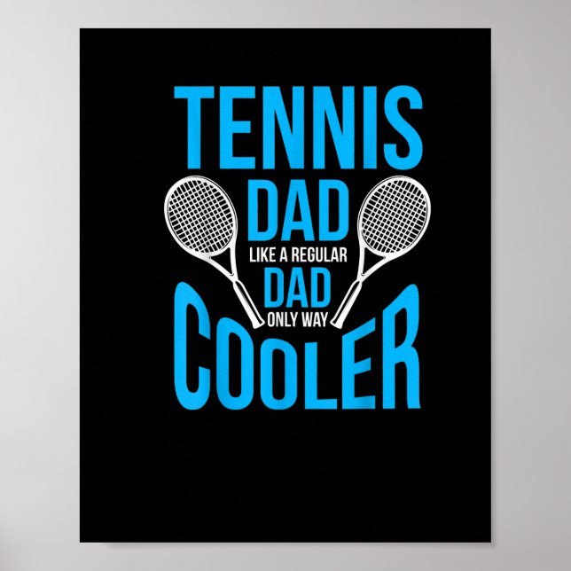 manar tennis pappa lustiga tårdagg poster (Framsidan)