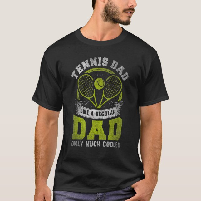 Manar tennis Pappa som en vanlig Pappa, endast myc T Shirt (Framsida)