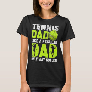 Manar Tennis Pappa som en vanlig Pappa tennis Play T Shirt