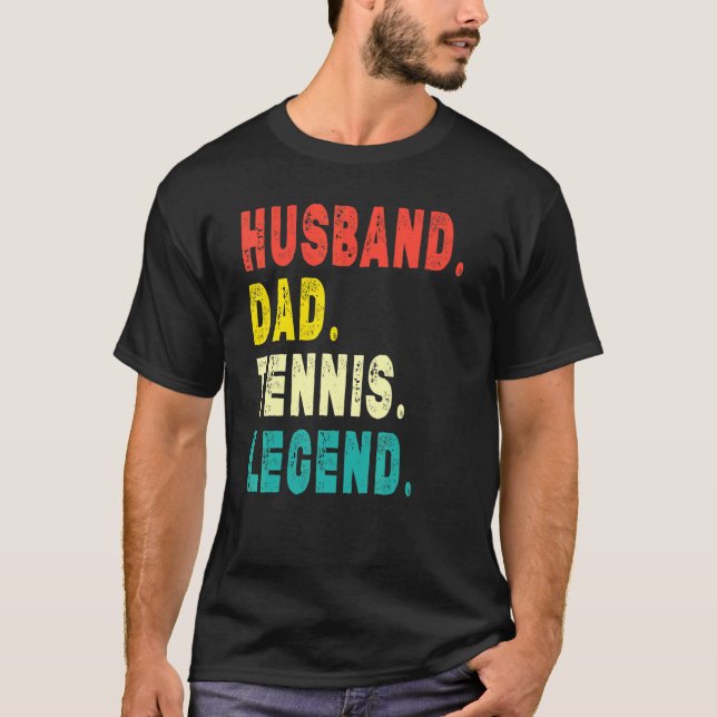 Manar Tennis Player Make Pappa Tennis Legend Vint T Shirt (Framsida)