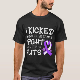 Manar Testicular Cancer Awareness Survivor Kicke T Shirt