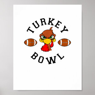 Manar Thanksgiving Football Turkey Bowl Shirt for Poster