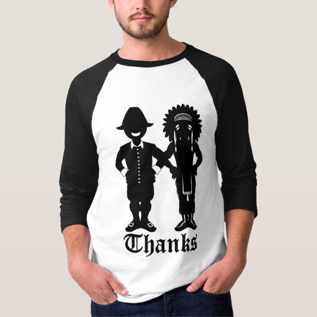 Manar Thanksgiving Shirt Festive Helgdag Jersey Tee (Framsida)