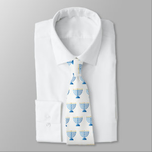 Manar Tie för Hanukkah menora Slips