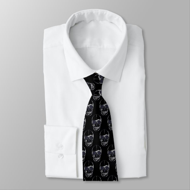 Manar Tie-Halloween Döskallar Slips (Bunden)