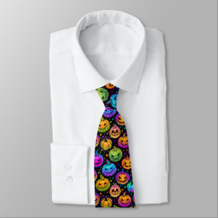 Manar Tie-Halloween Pumpkins Slips