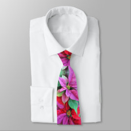 Manar Tie jul Poinsettias Slips