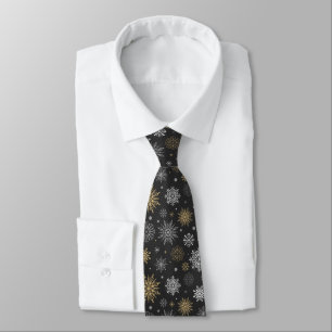 Manar Tie-jul Snöflingor Tie Slips