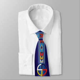 Manar Ties (gärningar väller fram gjorda blått) Slips