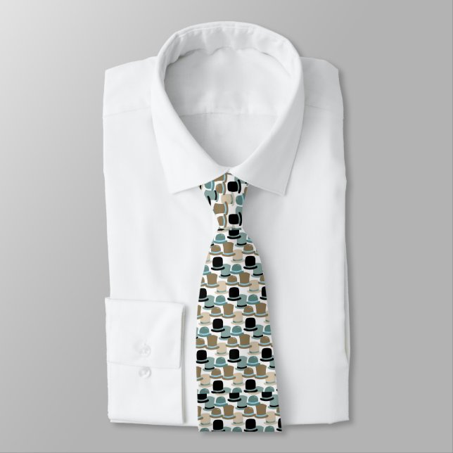 Manar Tiled Hat Designer Tie Slips (Bunden)