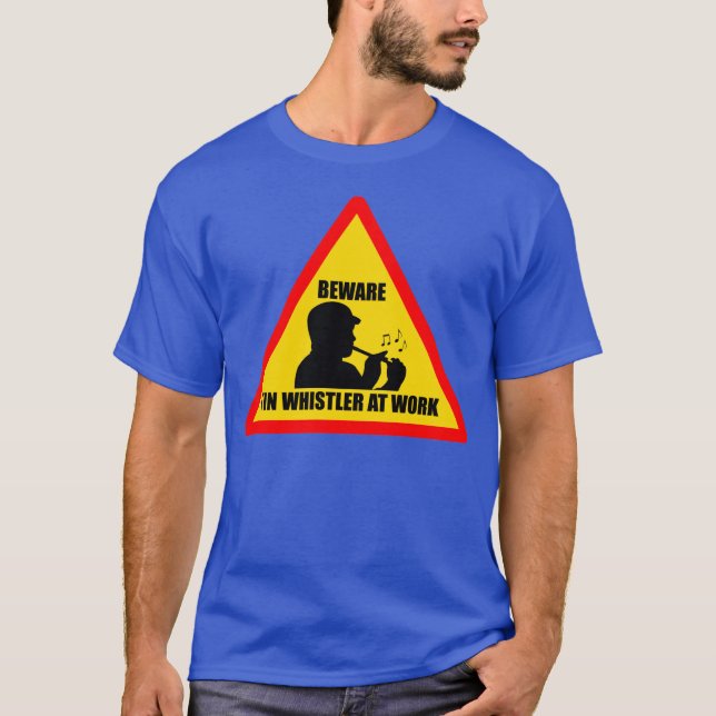 Manar TinWhistler på arbetsvägmärkeutslagsplatsen T Shirt (Framsida)