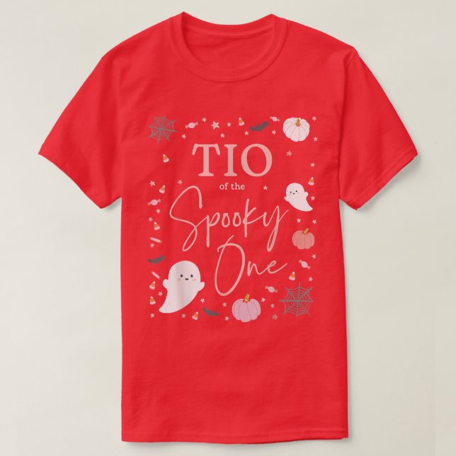 Manar Tio of the Spooky One Girl First Birthday Pi T Shirt (Design framsida)