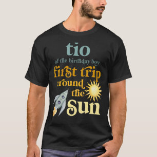 Manar Tio Rymden 1:a födelsedag Resa Aroun T Shirt