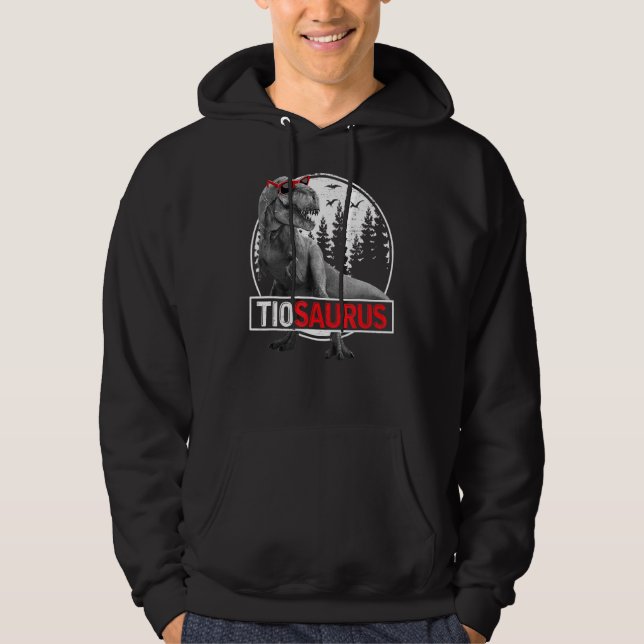 Manar Tiosaurus Rex Dinosaur Tio Saurus Pappor Da Hoodie (Framsida)