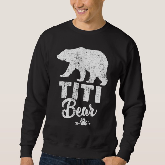 Manar Titi Bear Lång Ärmad Tröja (Framsida)