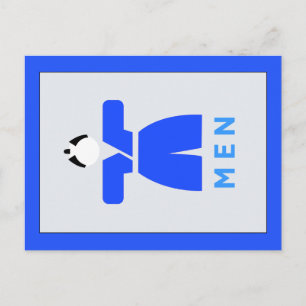 Manar toalett, japanskt tecken vykort