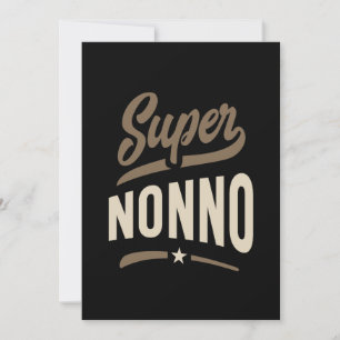 Manar Toppen Nonno Grandpa Gift Inbjudningar
