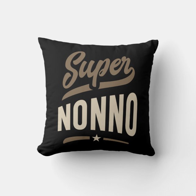 Manar Toppen Nonno Grandpa Gift Kudde (Framsida)