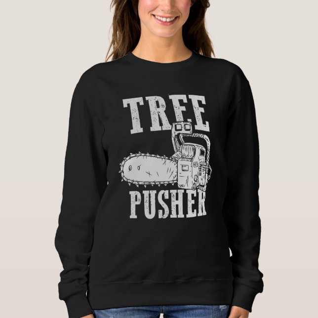 Manar Träd Pusher Chainszawa Logging Sawyer Lumber T Shirt (Framsida)