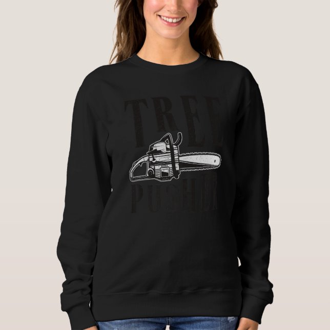 Manar Träd Pusher Chainszawa Logging Sawyer Lumber T Shirt (Framsida)
