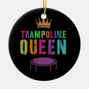 Manar TRAMPOLINE QUEEN Gymnastics Team Girls Julgransprydnad Keramik