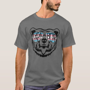 Manar Trans Pappa Bear Proud Pappa Ally Transgende T Shirt
