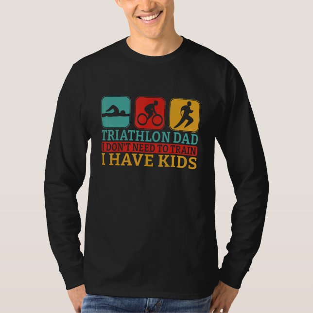 Manar Triathlon Tri Triathletes Idrottsmans Runnin T Shirt (Framsida)