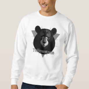 Manar tröja för Yellowstone björn Lång Ärmad Tröja