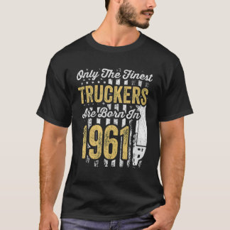 Manar Trucker Birthday Lastbil Driver 60 födelseda T Shirt