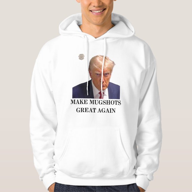 Manar Trump Mugshot Hoodie (Framsida)