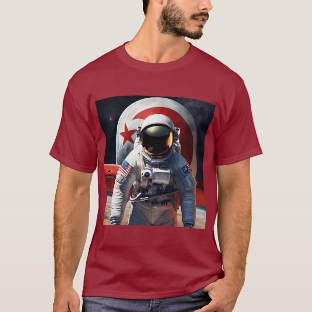 Manar tryckt T-skirt - normal passning, mjuk Breat T Shirt (Framsida)