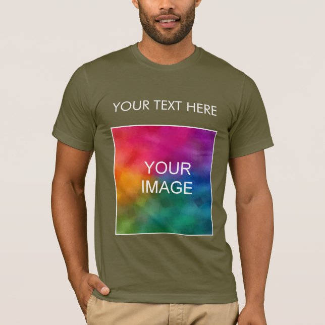 Manar TShirt Add Image Logotyp Text Bella Canvas T Shirt (Framsida)