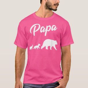 Manar Twin Pappa Pappa Bear Two Unge 2 Kids Far T Shirt