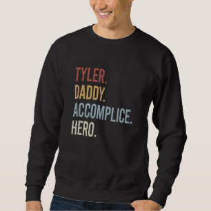 Manar Tyler Pappa Accomce Hero Retro Stil Vinta Lång Ärmad Tröja