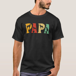 Manar Tysk Hund för kortstolpar - PAPPA T Shirt